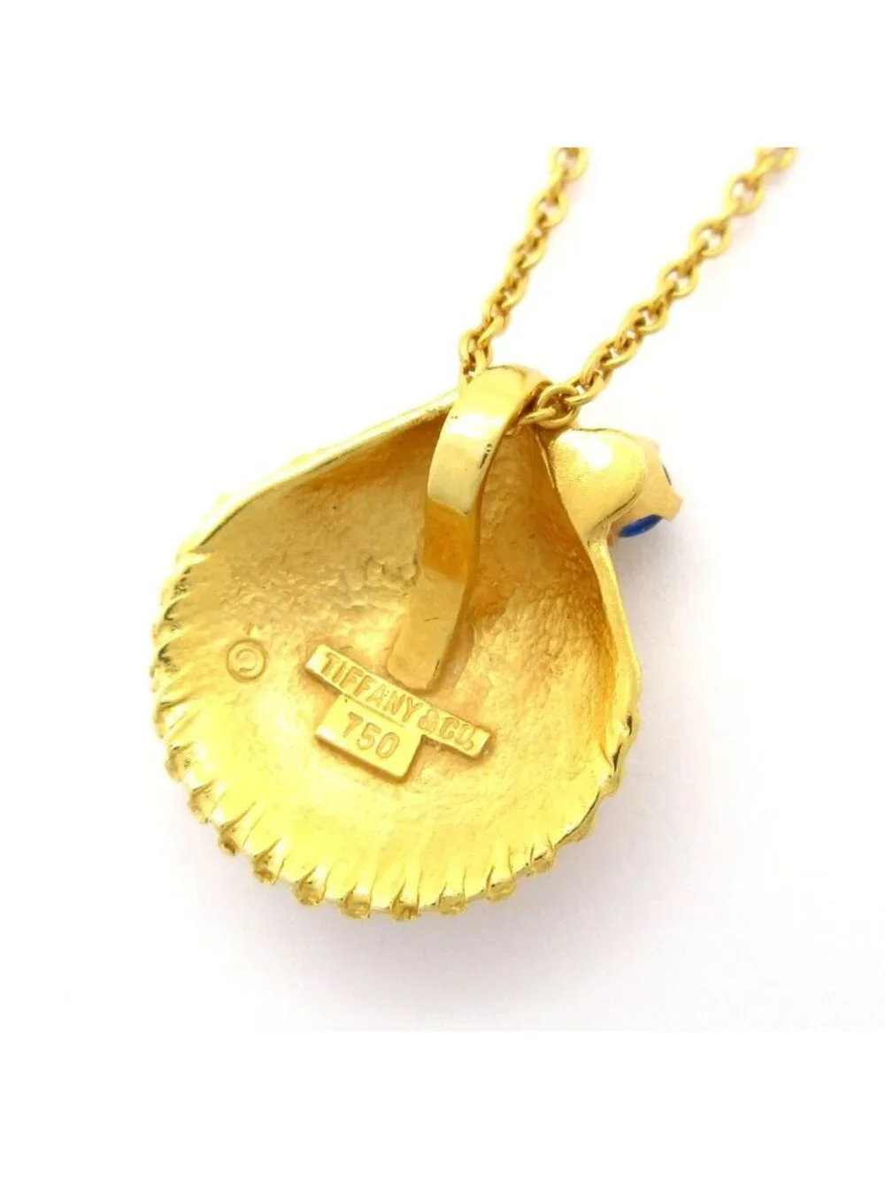 Tiffany & Co Necklace 18k Yellow Gold Black Shell